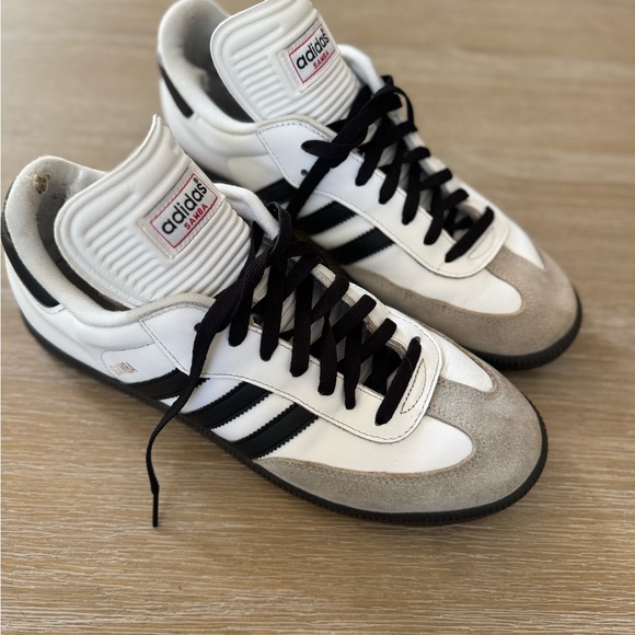 Adidas Samba men’s white & black sneakers shoes size 10.5 - Picture 4 of 7